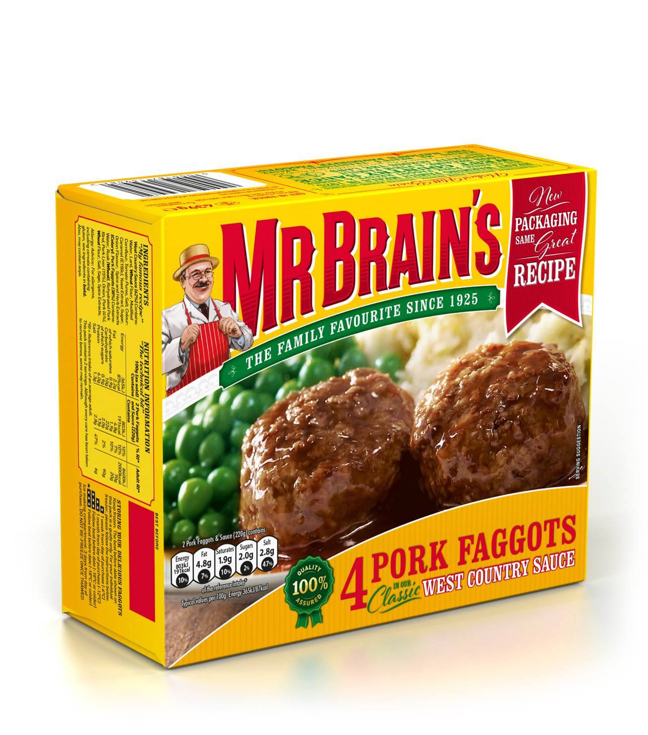 Mr. Brain's 6 Pork Faggots 656G
