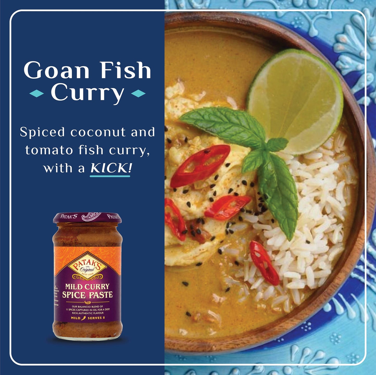 Pataks The Original Mild Curry Spice Paste 283g