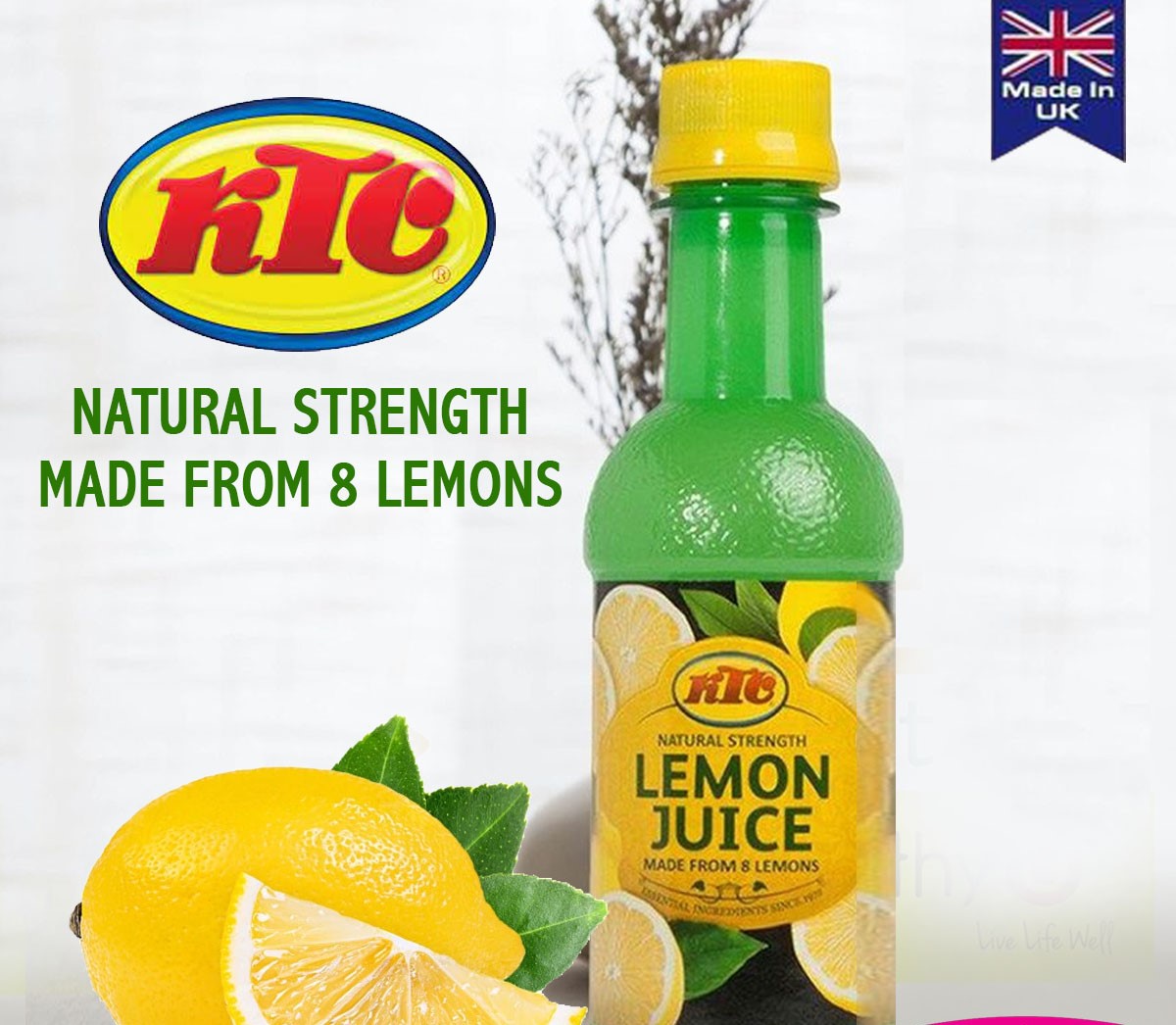 KTC Natural Strength Lemon Juice 250ml