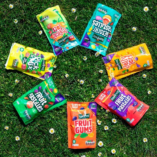 Rowntree's Fruit Pastilles Vegan Friendly Strawberry & Blackcurrant Bag 143g