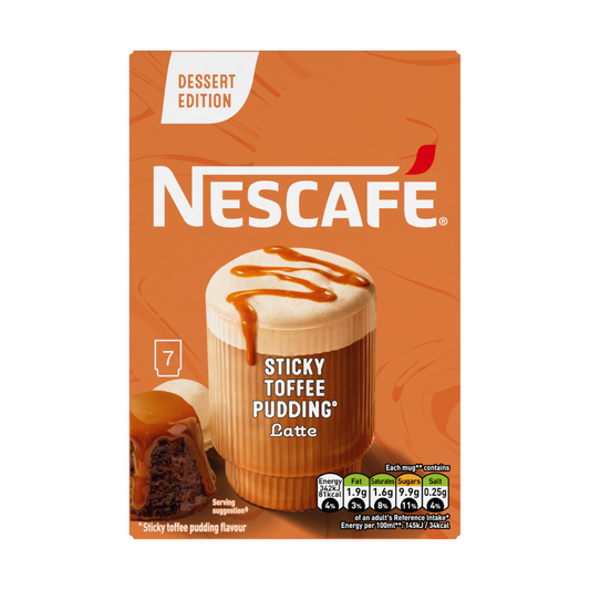 Nescafe Gold Sticky Toffee Pudding Latte Sachets 7 x 20g