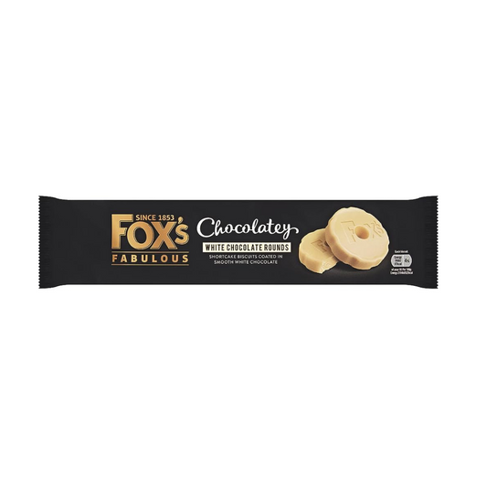 Fox’s White chocolate rounds - Shortcake Biscuits  130g