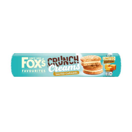 Fox’s Crunch Creams – Salted Caramel Flavoured Sandwich Biscuits 200g