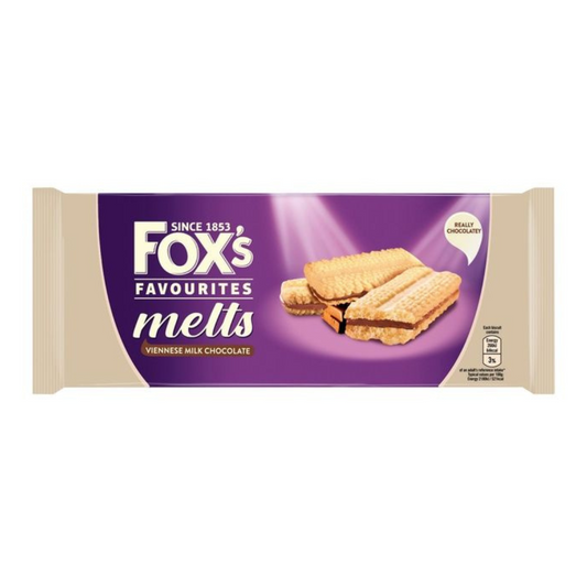 Foxs Melts Viennese Milk Chocolate Biscuit 120g