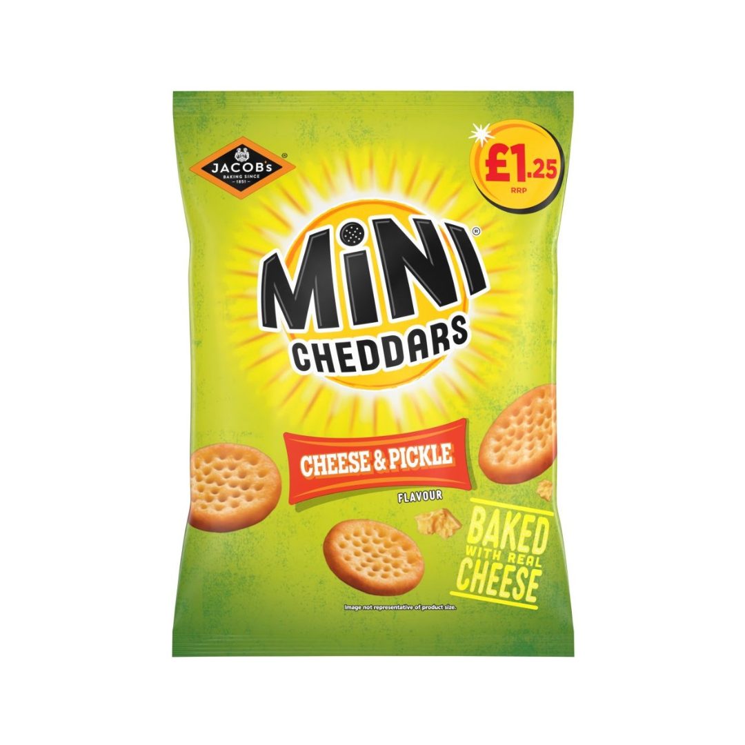 Jacob's Mini Cheddars Cheese & Pickle Biscuit 90g