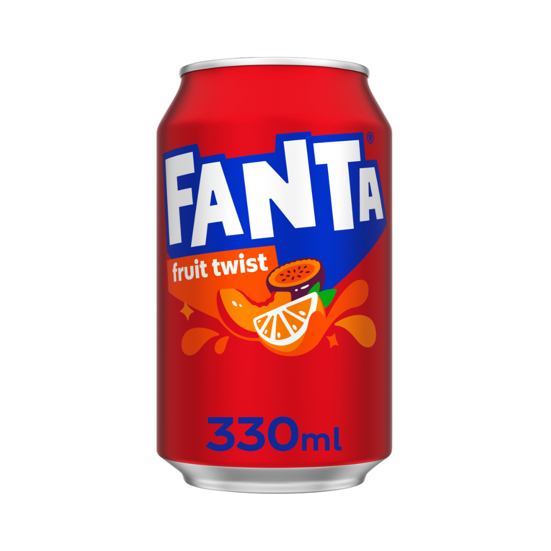 Fanta Fruit Twist Can Soft Drink 330ml