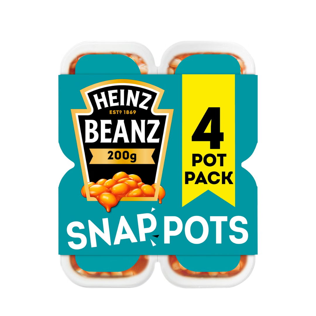 Heinz Baked Beanz Snap Pots 4 x 200g