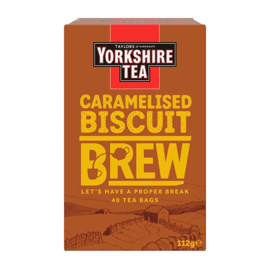 Yorkshire Tea Caramelised Biscuit Brew 40 Tea Bags 112g