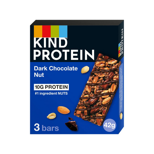 Kind Protein Dark Chocolate Nut Snack Bars 3 Pack 126g