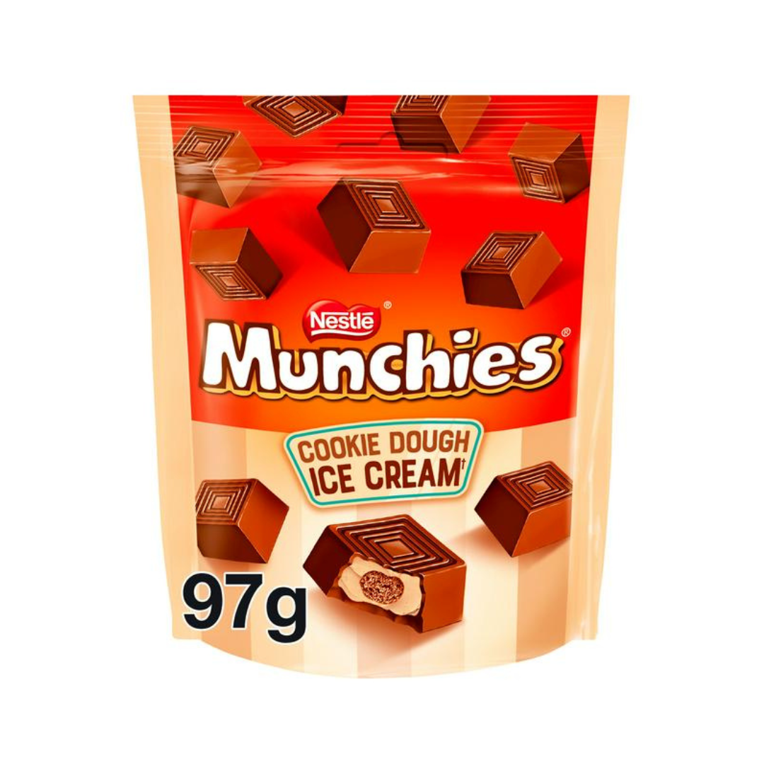 Nestle Munchies Chocolate Cookie Dough Ice Cream Pouch 97g