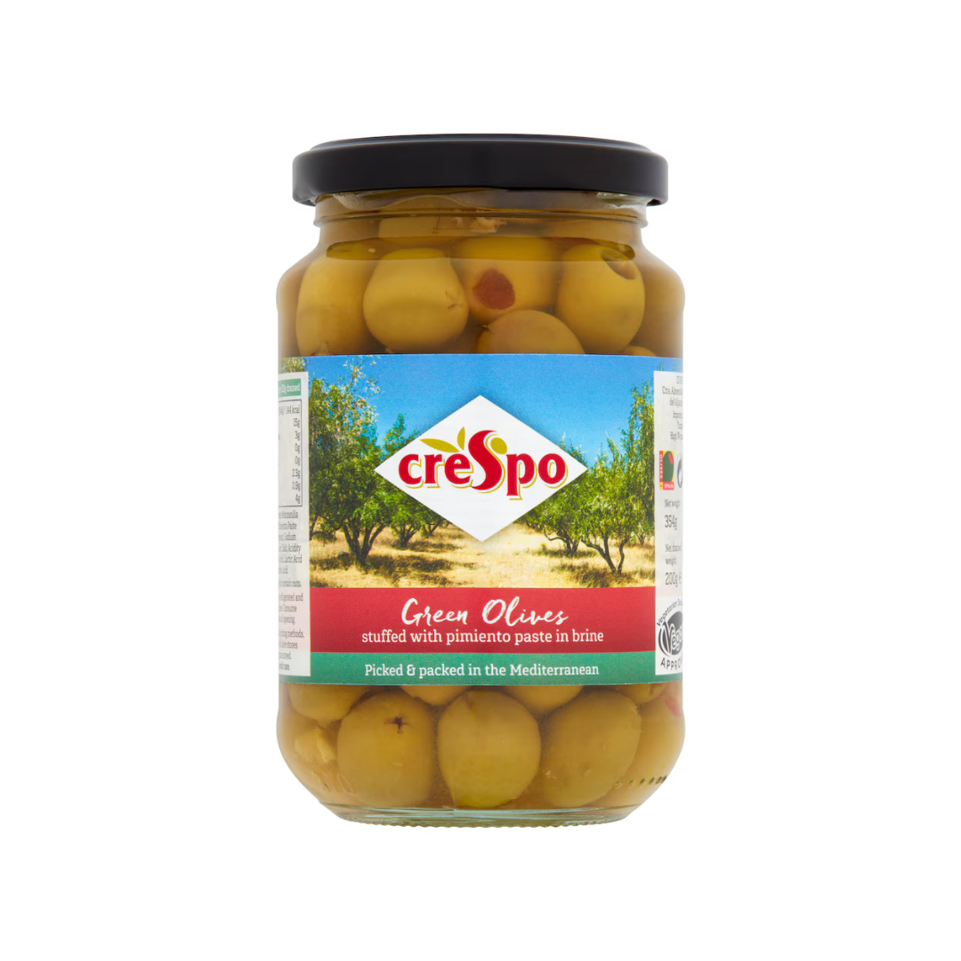 Crespo Stuffed Green Olive With Pimiento 354g