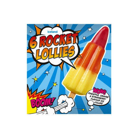Iceland 6 Rocket Lollies 360g