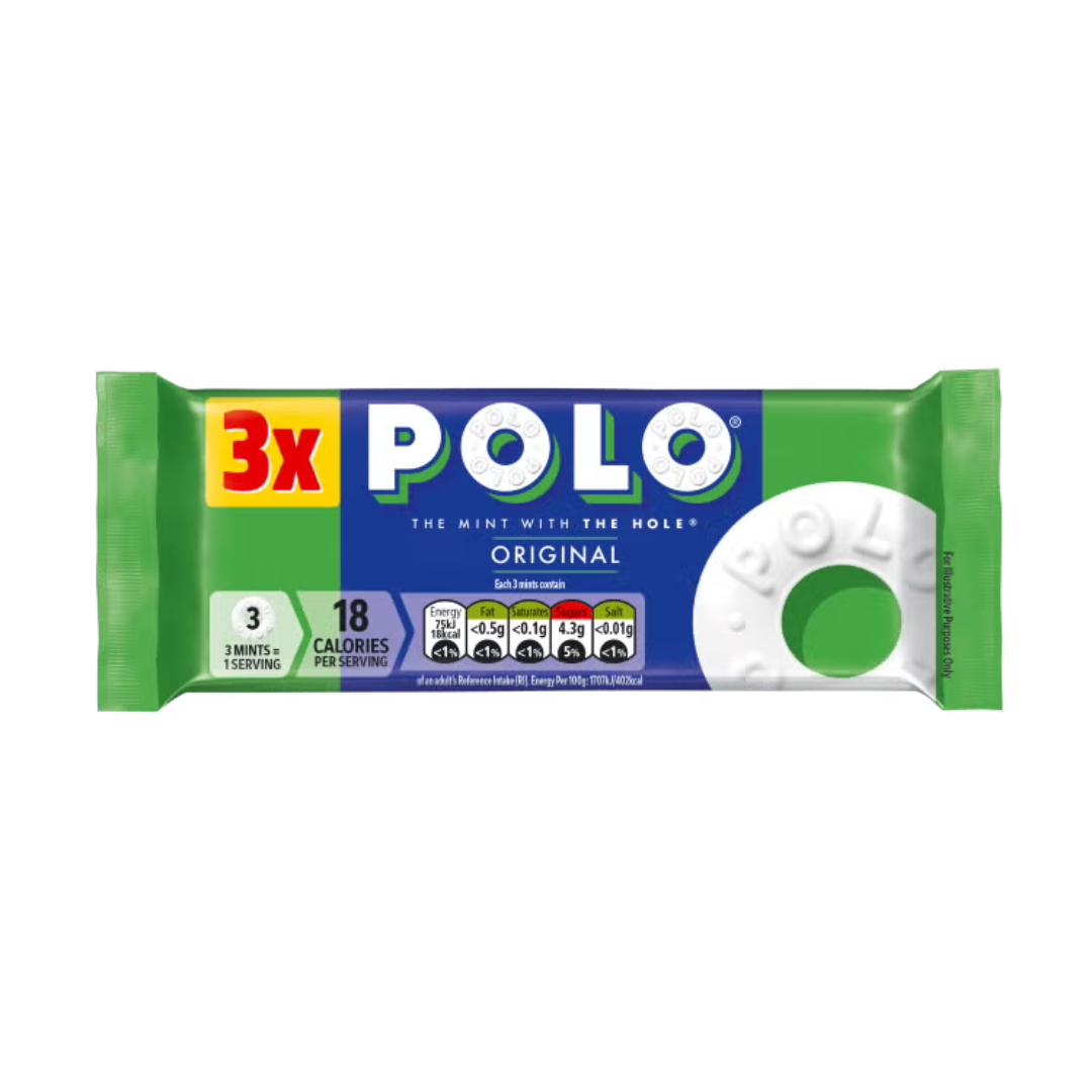 Polo Original Mint Tube 3 Pack Multipack 102g