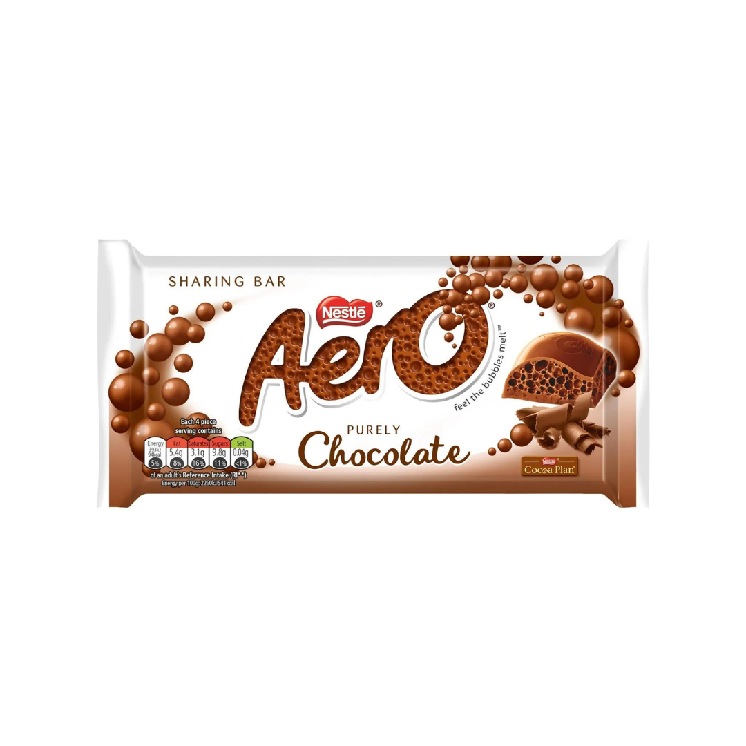 Nestle Aero Purely Chocolate Bubble Bar 90g