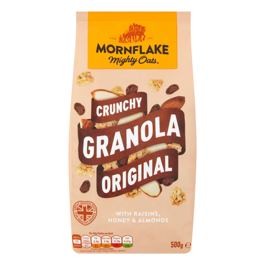 Mornflake Mighty Oats Crunchy Granola Cereal  Original 500g