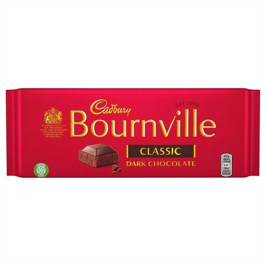 Cadbury Bournville Classic Dark Chocolate Bar 180g