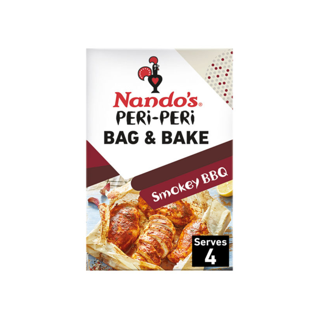 Nandos Peri Peri Bag & Bake Smokey BBQ Medium Powder Mix 20g