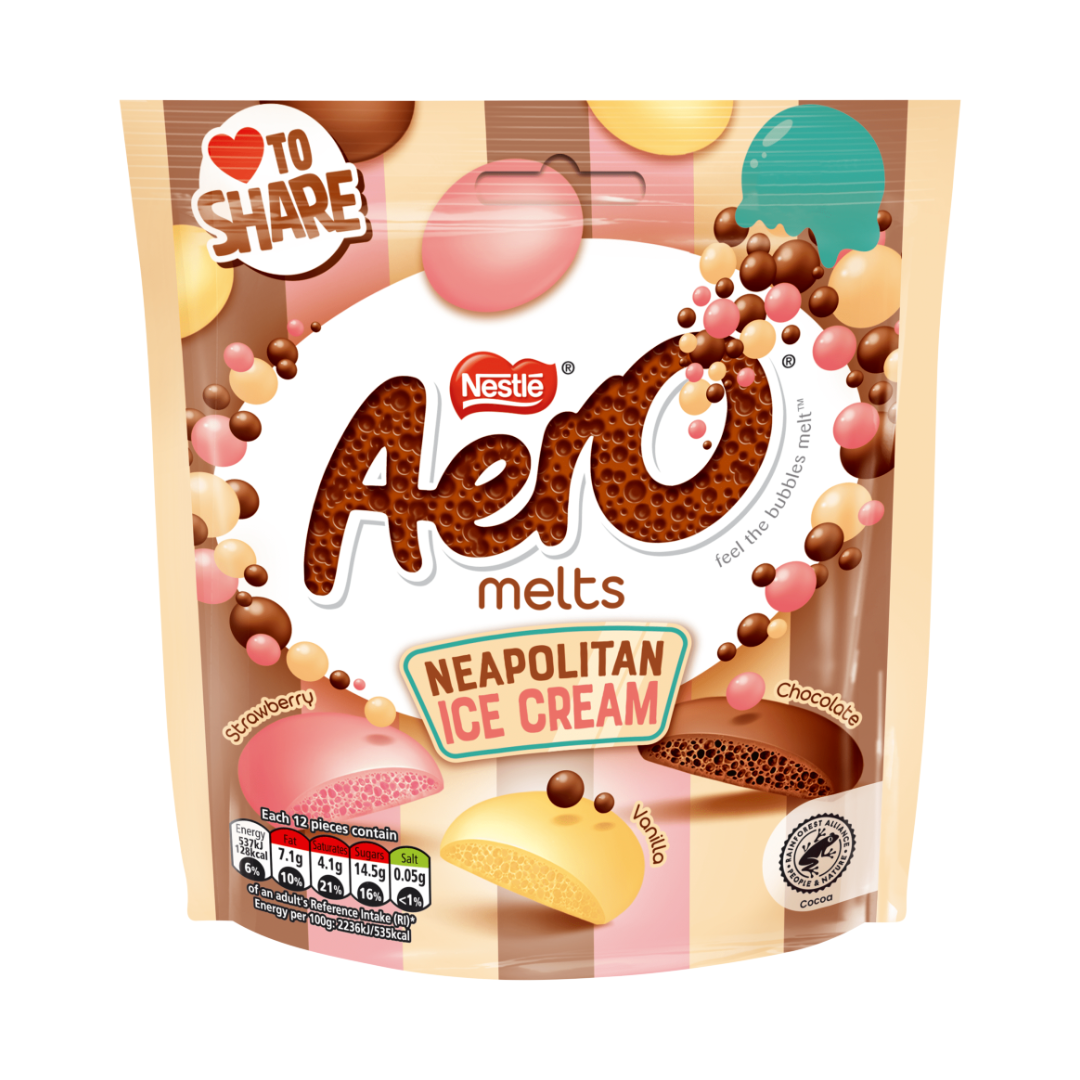 Aero Melts Neapolitan Ice Cream 86g