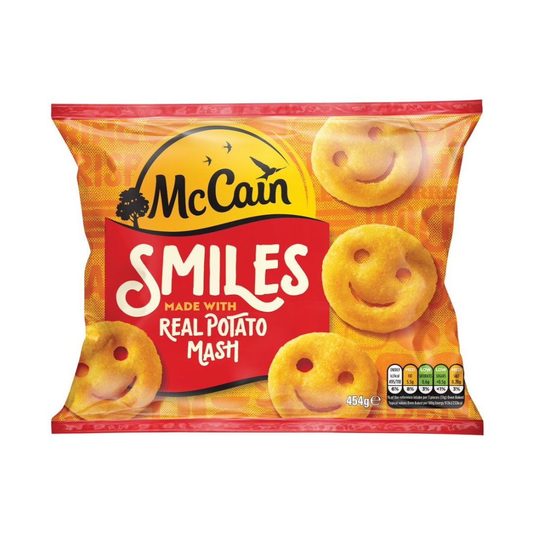 McCain Potato Smiles 454g