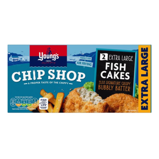 Young's Chip Shop Extra Large Fish Cakes 2 Packs 210g