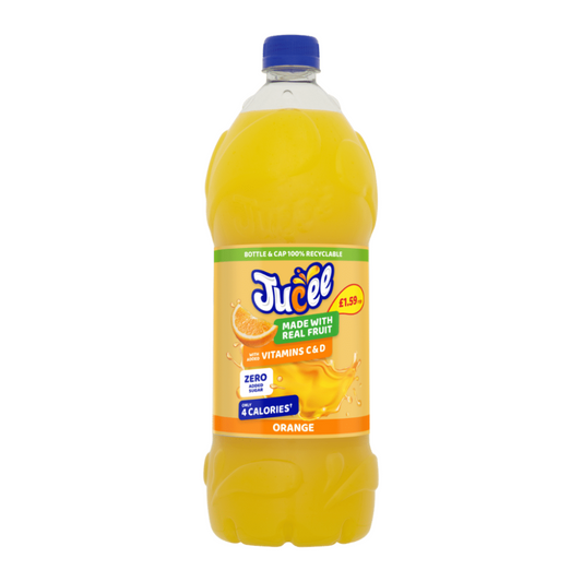 Jucee Zero Added Sugar Orange 2L