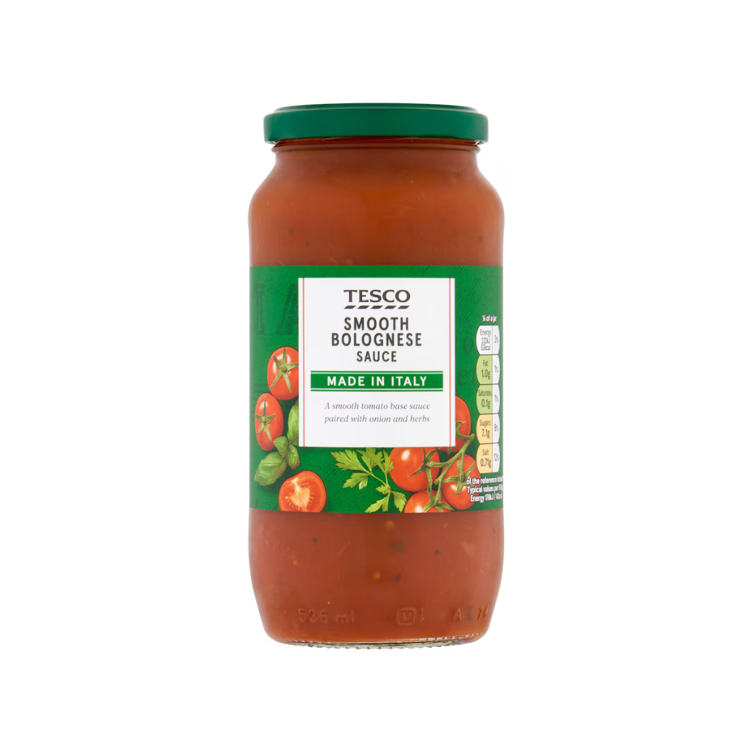 Tesco Bolognese Pasta Sauce Smooth 500g