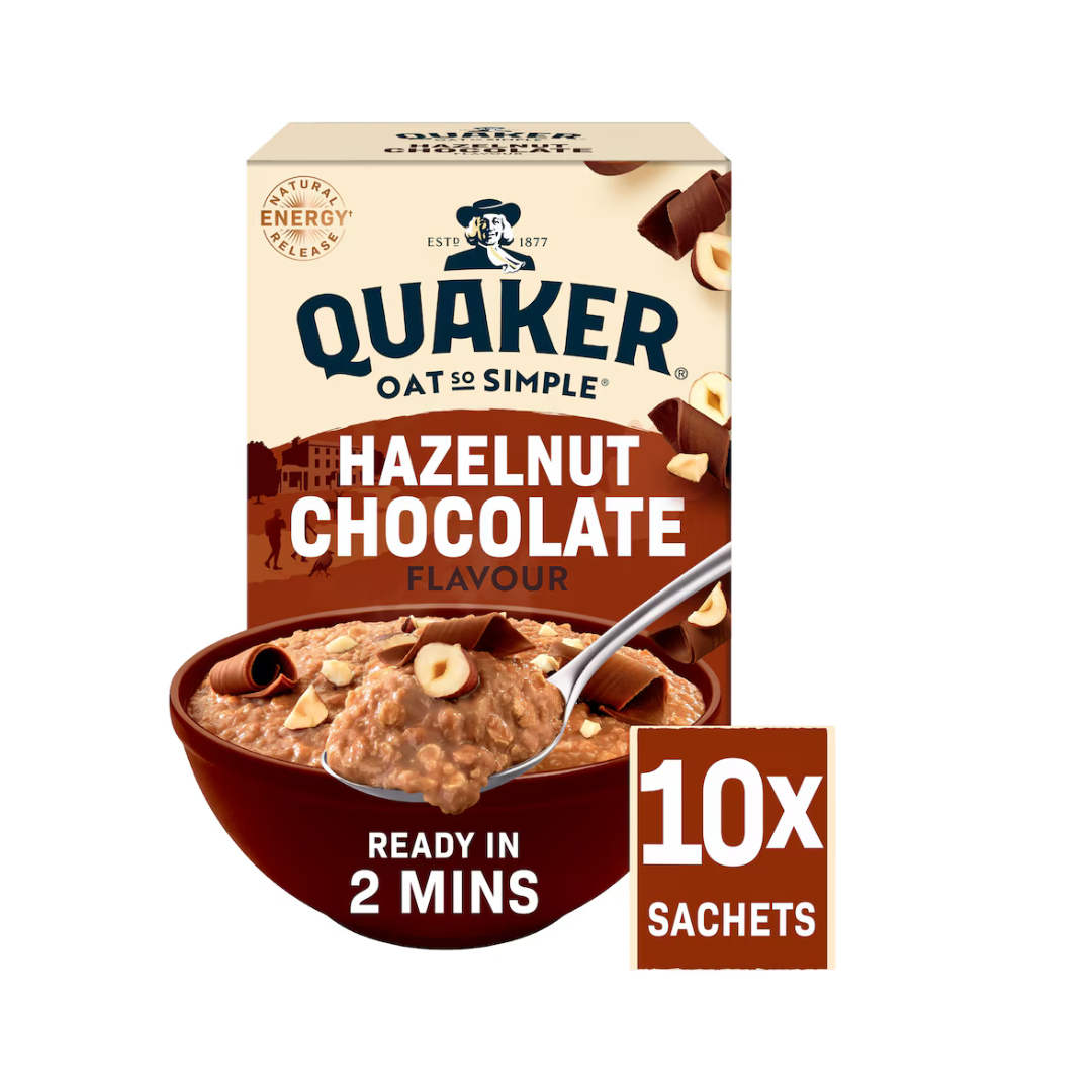 Quaker Oat So Simple Chocolate Hazelnut 10 Pack 365g