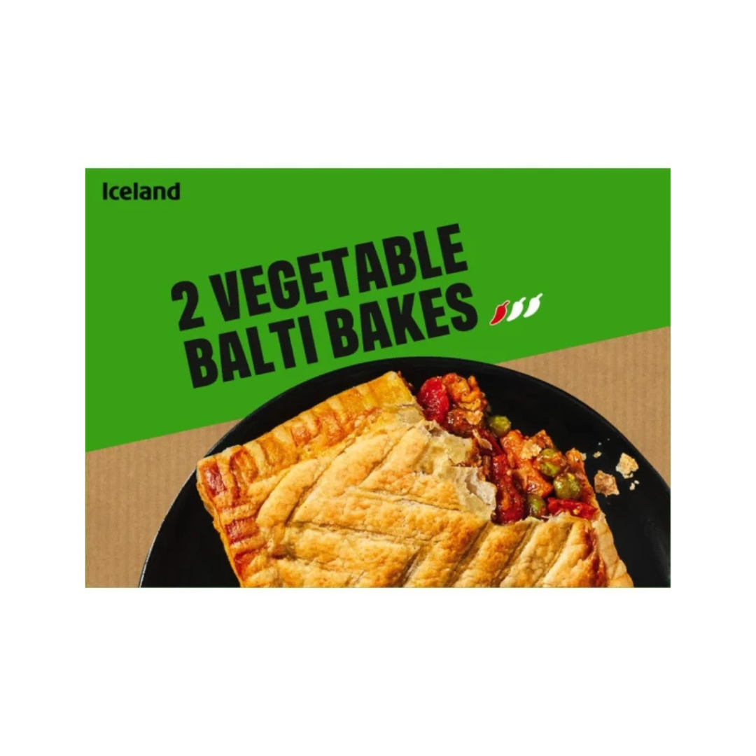 Iceland Vegetable Balti Bakes 2 Packs 280g