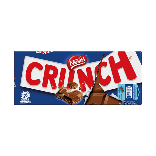 Nestle Crunch Milk Chocolate Bar 100g เนสท์เล่ ครั้นช์ช็อกโกแลตบาร์ 100g