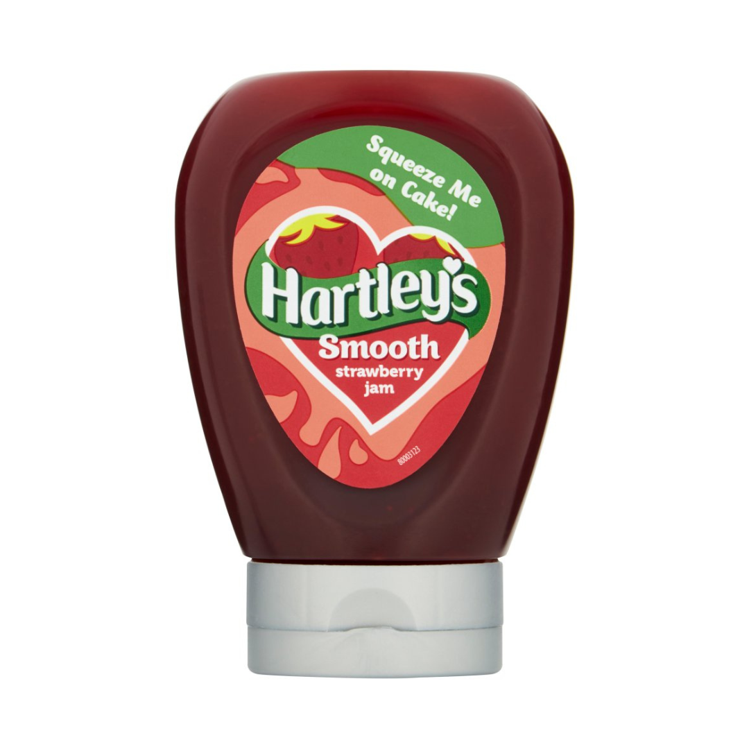 Hartleys Smooth Strawberry Jam Squeezy 340g