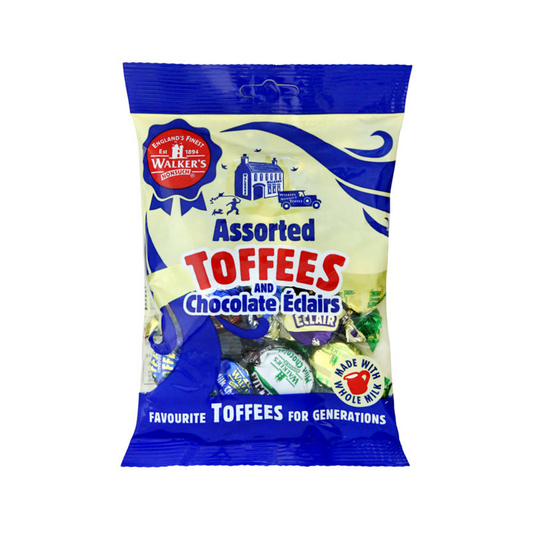 Walkers Assorted Toffees & Chocolate Eclairs Bag 150g