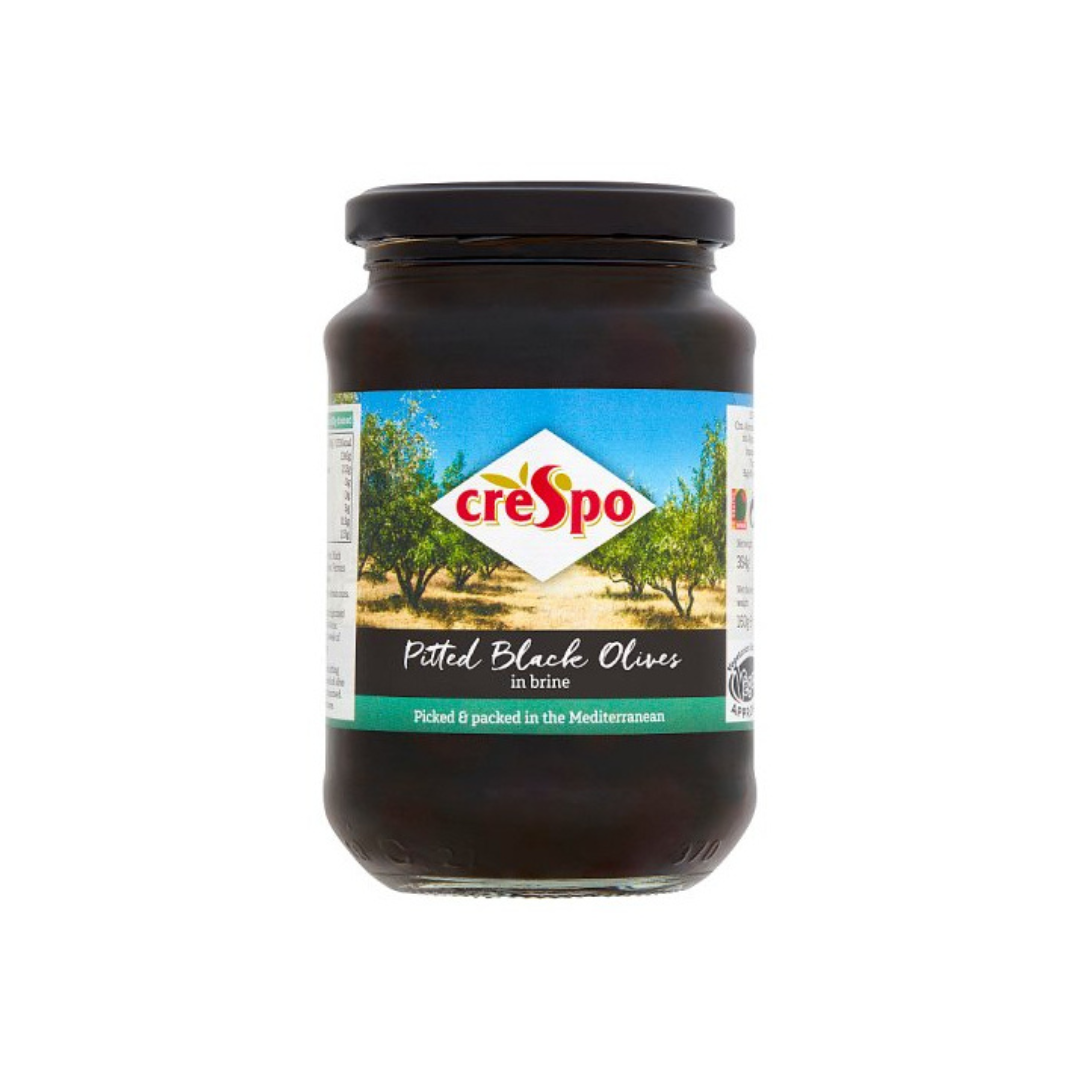 Crespo Pitted Black Olive in Brine 354g
