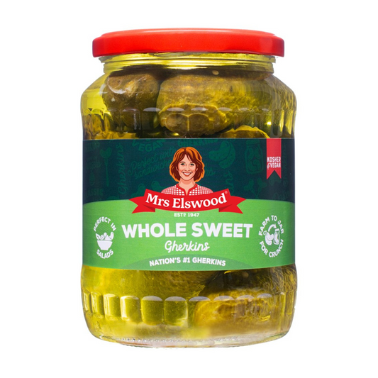 Mrs Elswood Whole Sweet Gherkins 670g