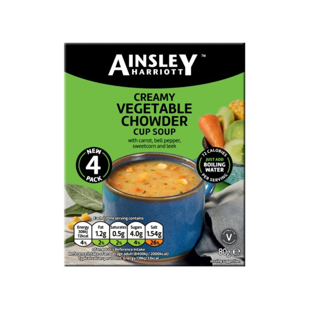 Ainsley Harriott Creamy Vegetable Chowder Cup Soup 80g
