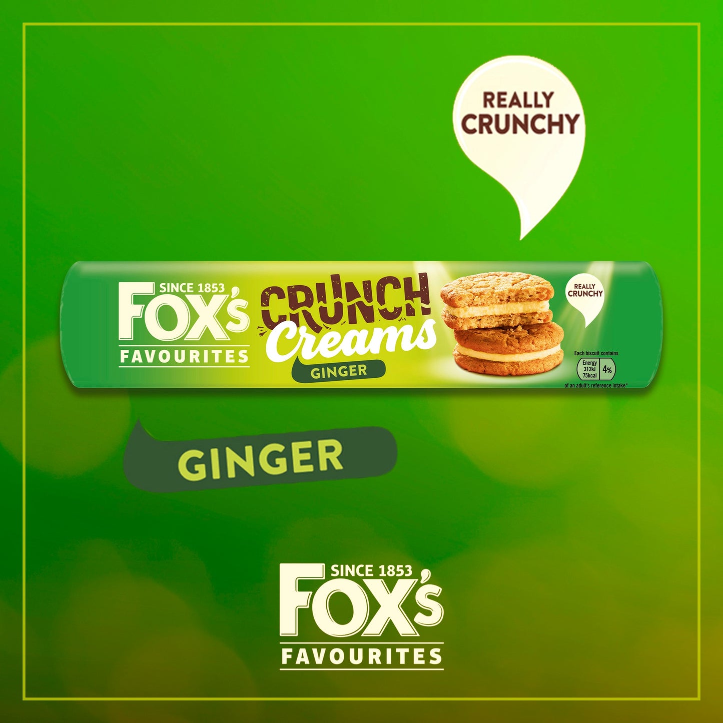 Fox's Ginger Crunch Creams Biscuits 200G