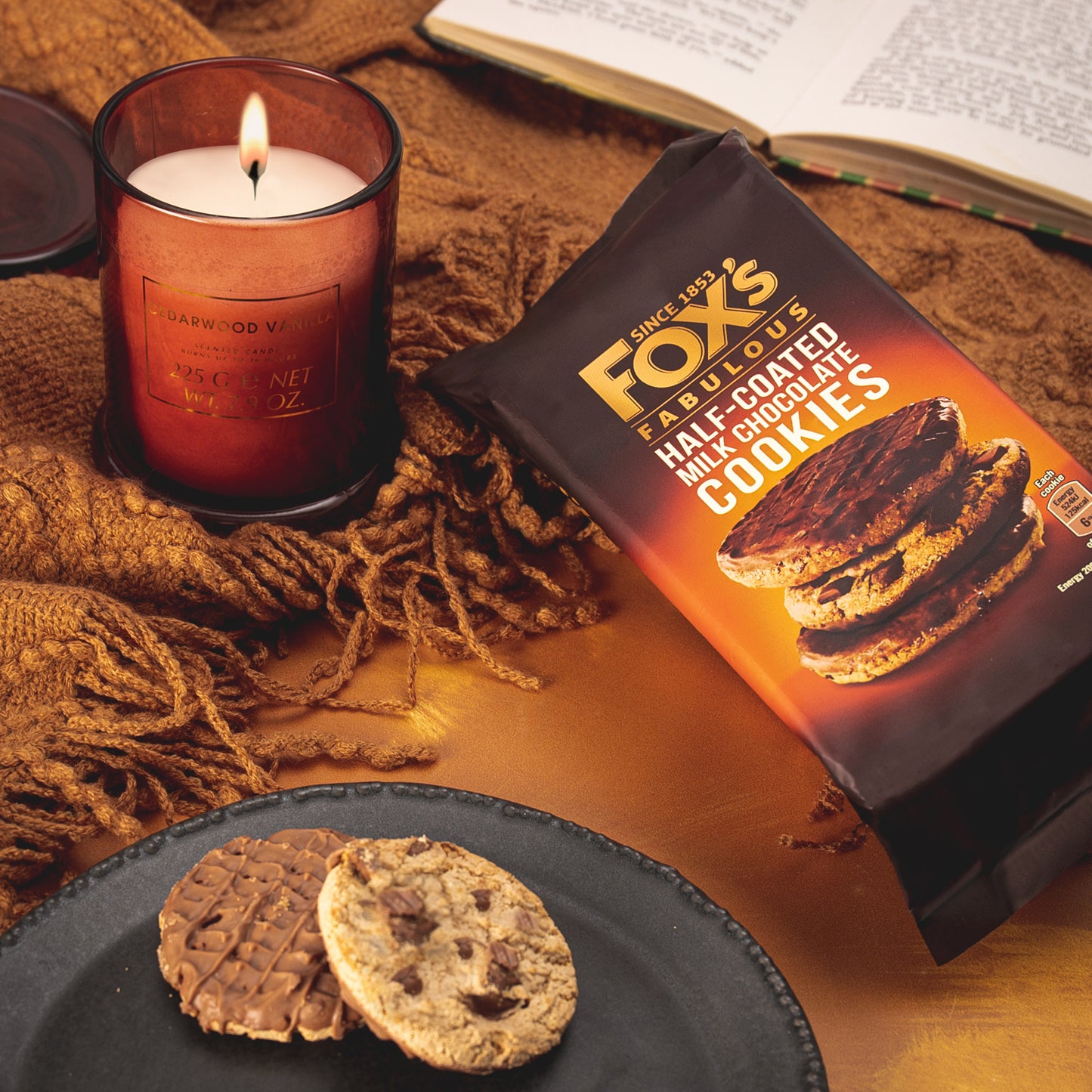 Fox’s Half Coated Milk Chocolate Cookies 175g