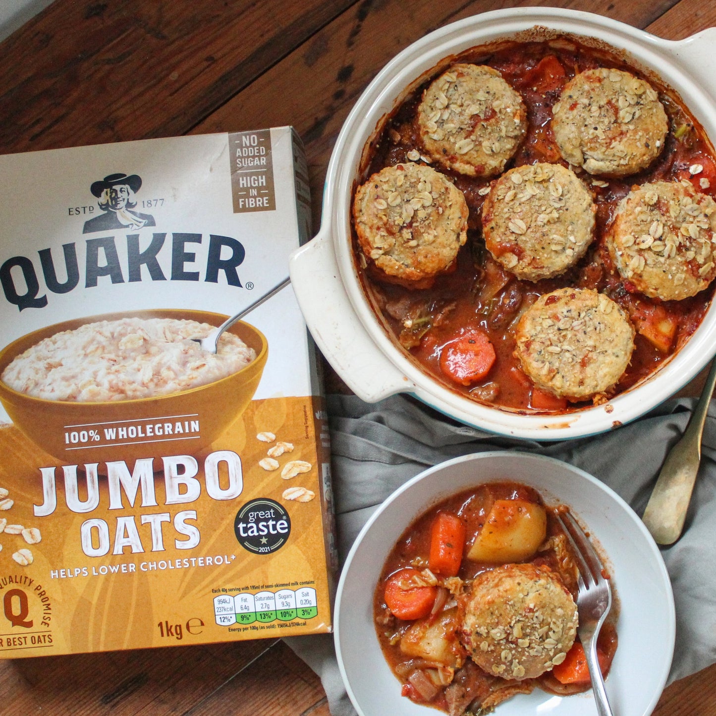Quaker Jumbo Porridge Oats 1kg