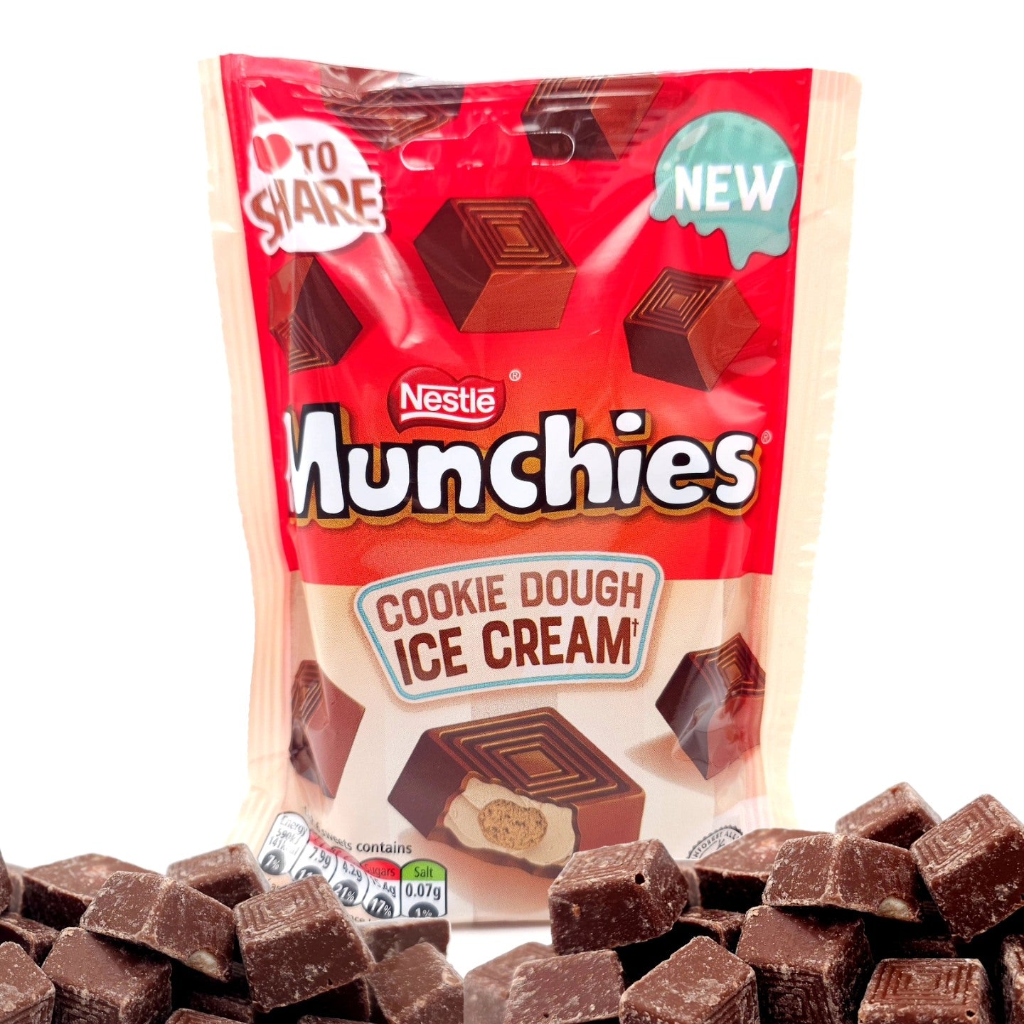 Nestle Munchies Chocolate Cookie Dough Ice Cream Pouch 97g