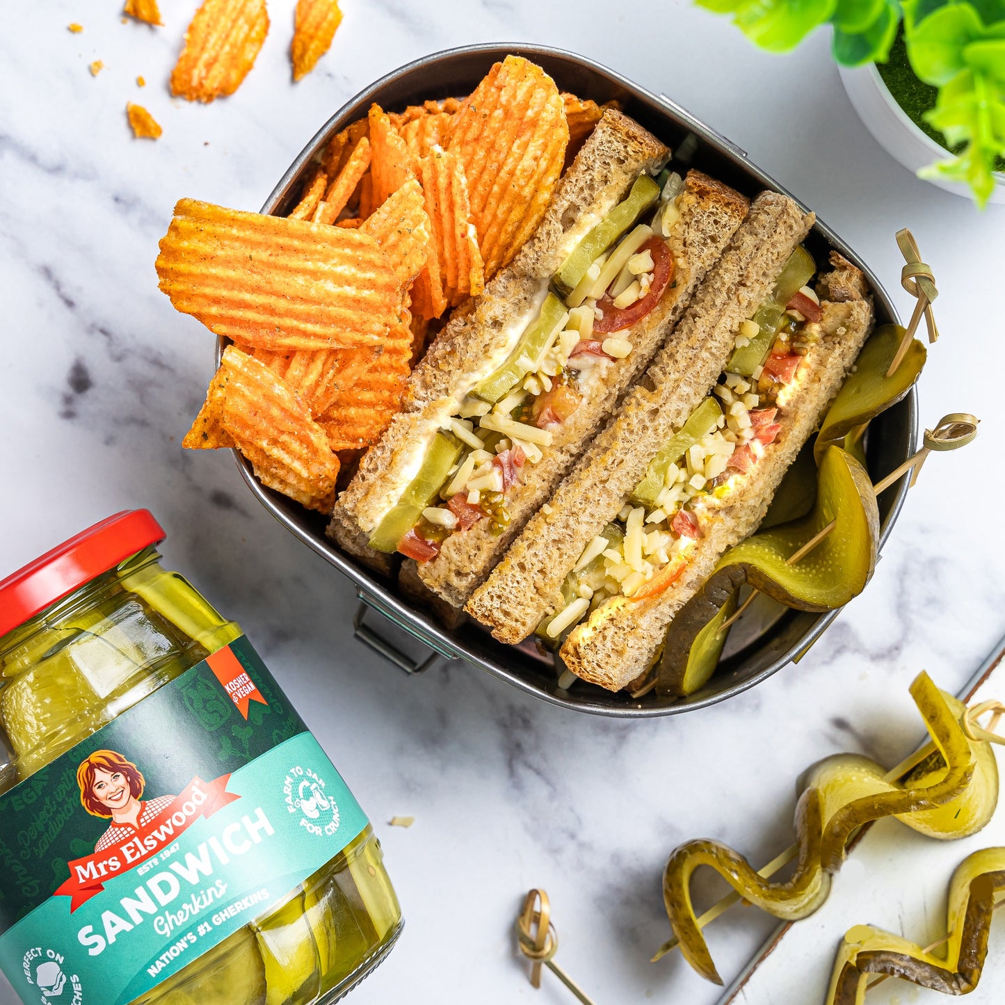 Mrs Elswood Sandwich Slices Cucumbers 540G