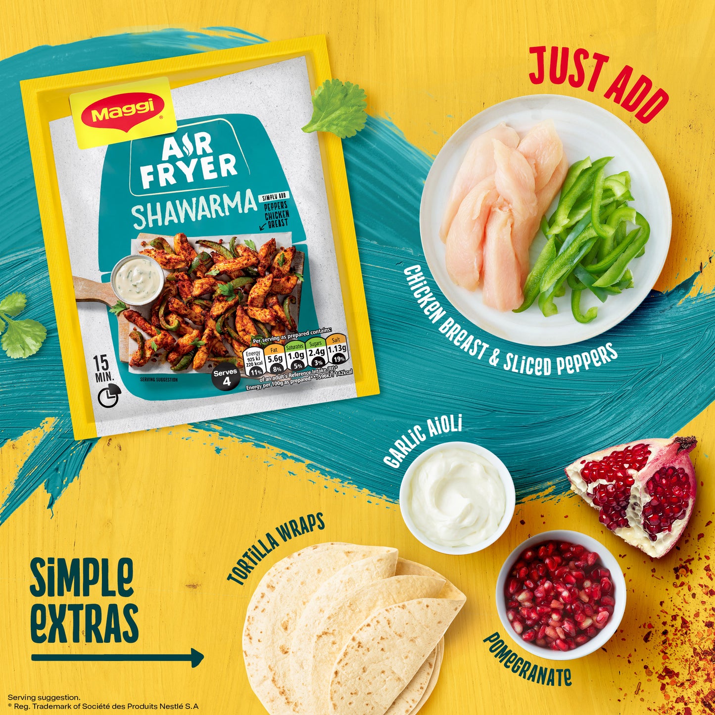 Maggi Air Fryer Shawarma Style Seasoning 25g
