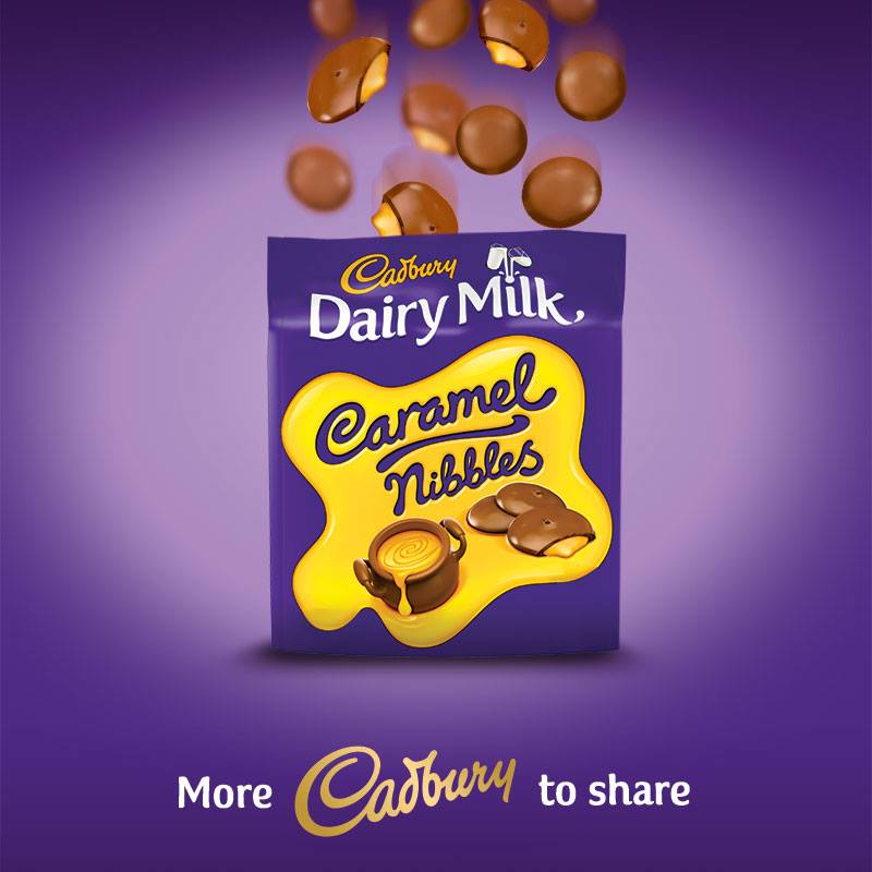 Cadbury Dairy Milk Caramel Chocolate Nibbles 100g