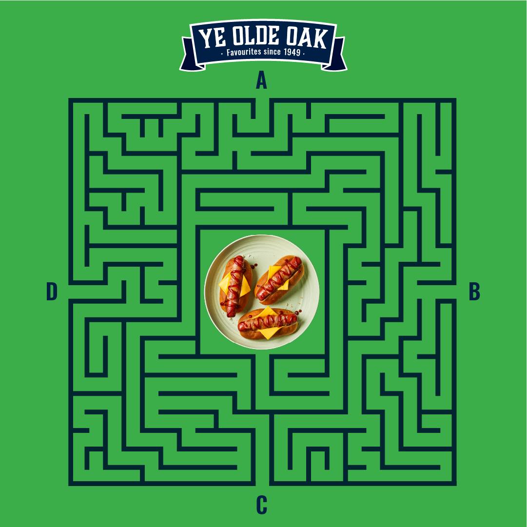 Ye Olde Oak American Style Hot Dogs 400g เยโอลด์โอ๊ก ฮอทด็อกสไตล์อเมริกัน 400 กรัม