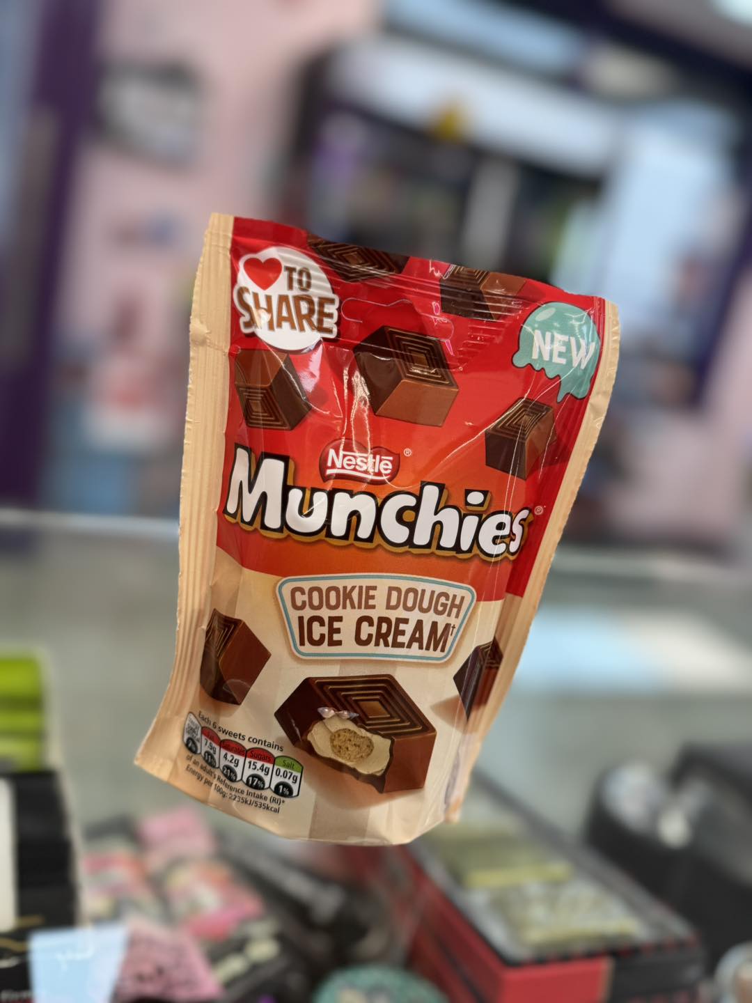 Nestle Munchies Chocolate Cookie Dough Ice Cream Pouch 97g