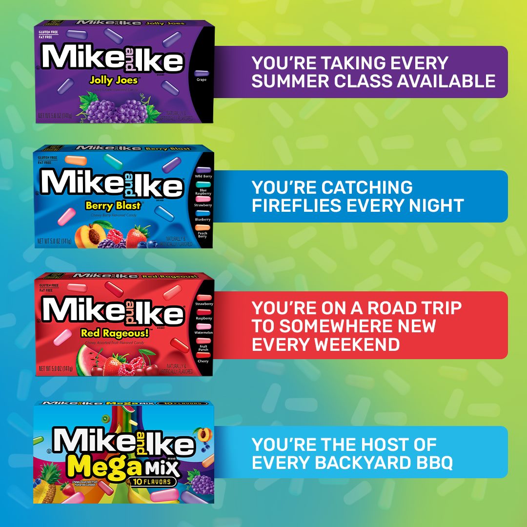 Mike & Ike Red Rageous Chewy Candy 120g