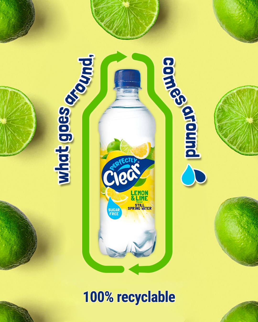 Perfectly Clear Lemon & Lime Still Spring 500ml