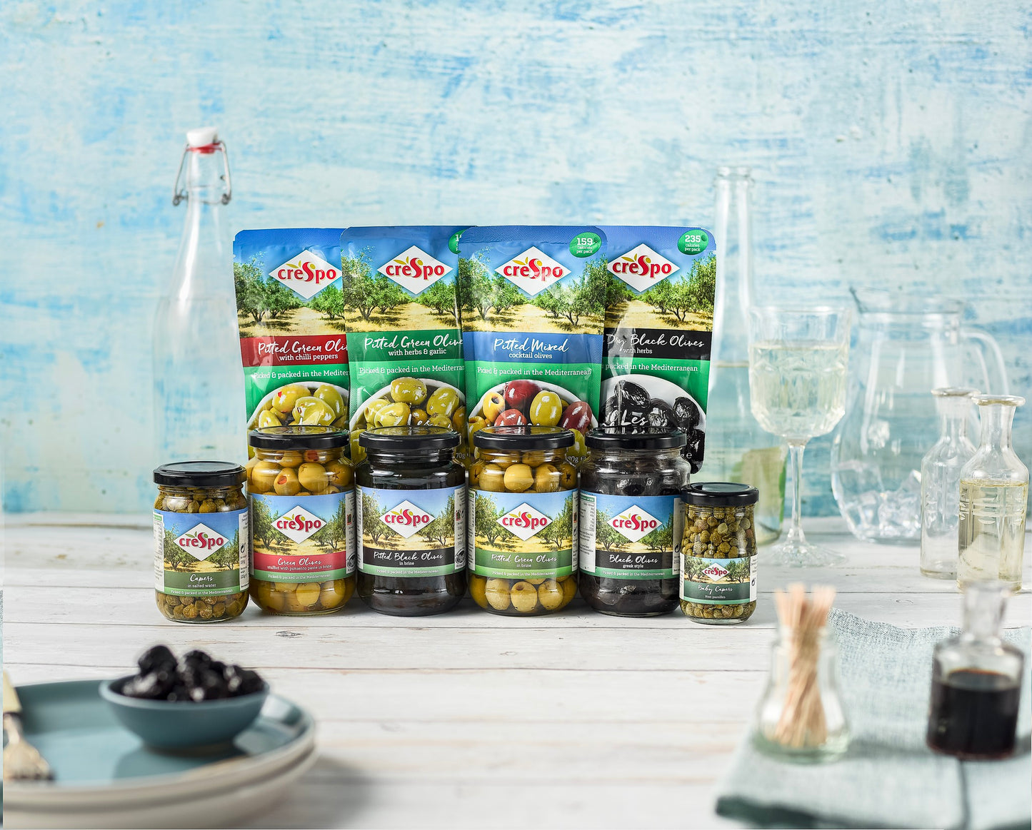 Crespo Pitted Black Olive in Brine 354g