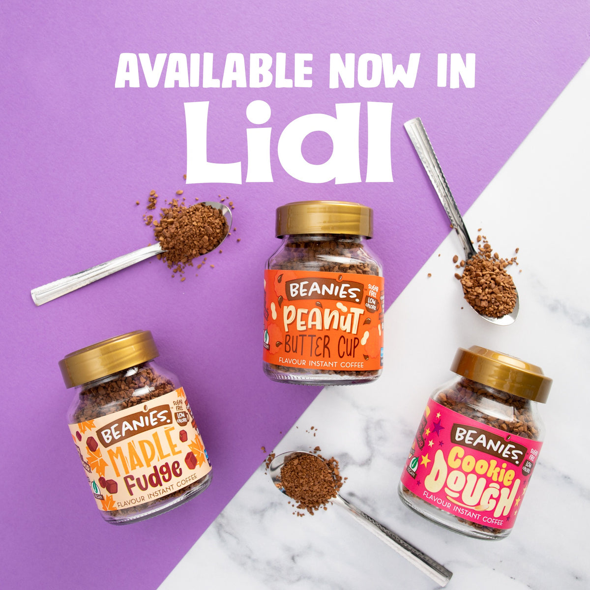Beanies Cookie Dough Flavoured Instant Coffee 50g