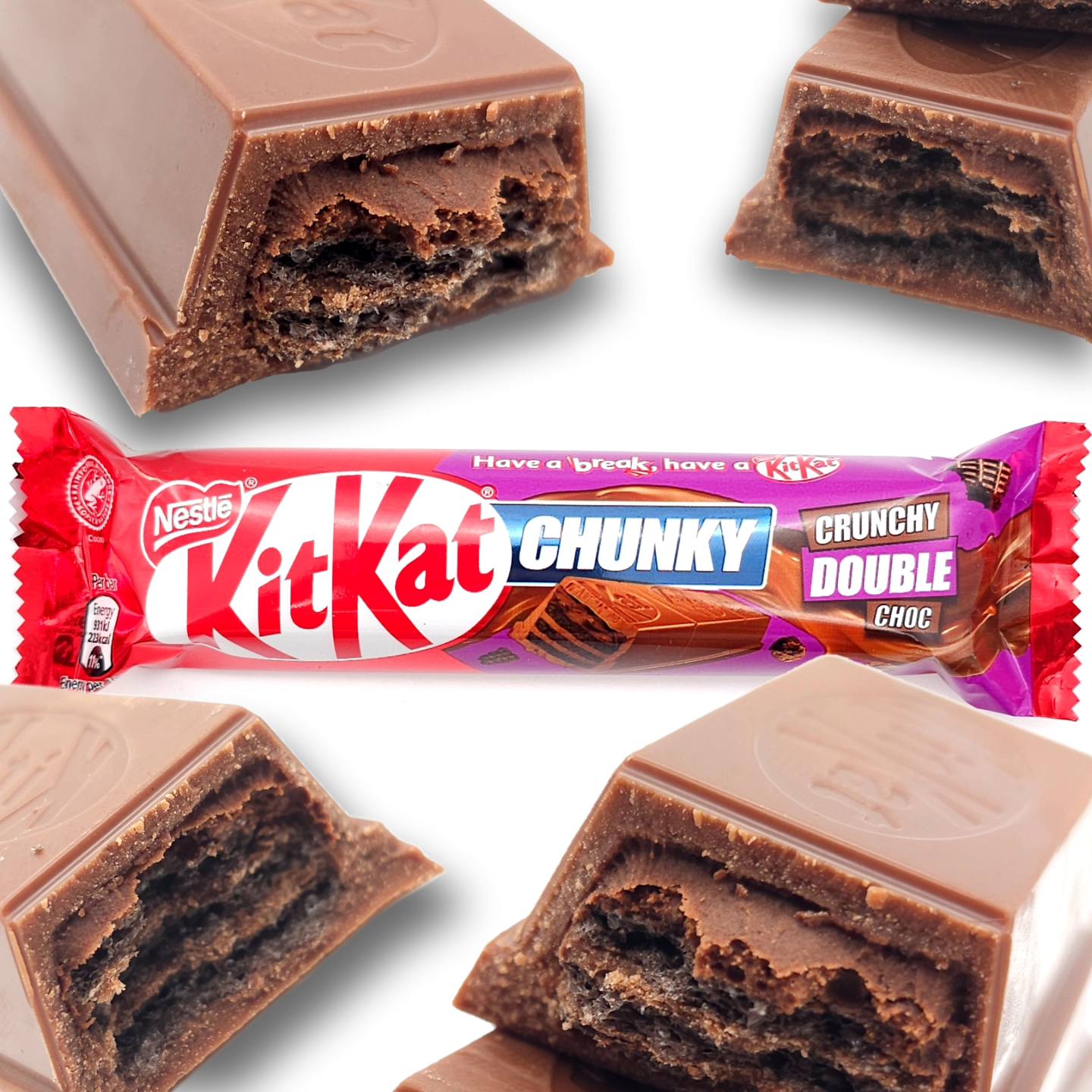 Nestle Kit Kat Chunky Double Chocolate Multipack 4 x 34g