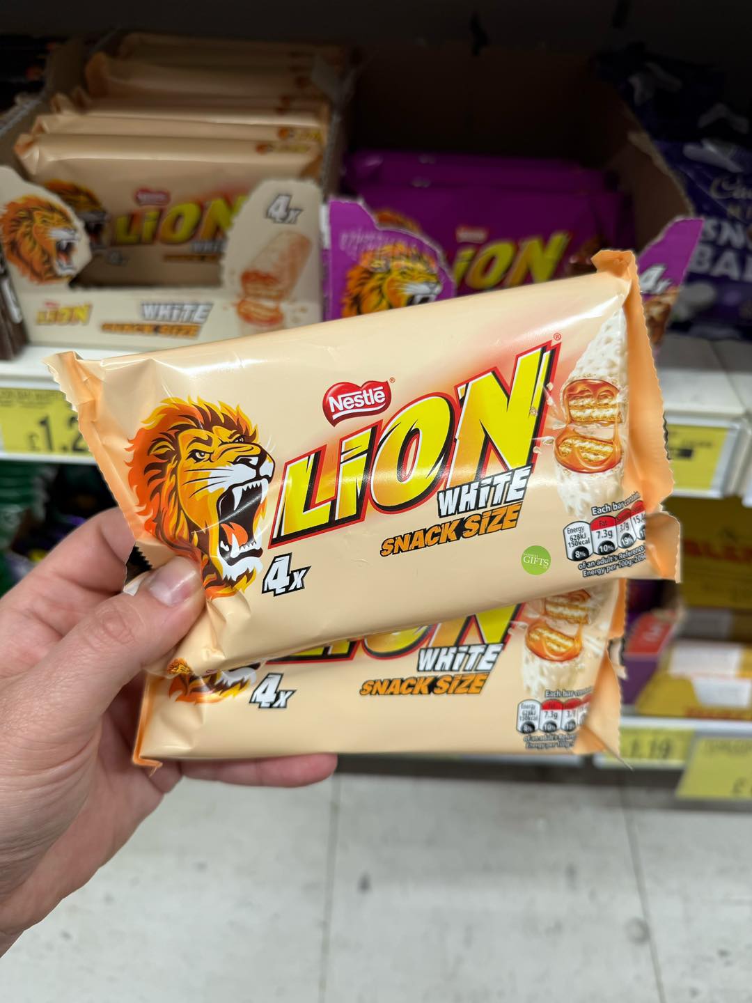 Nestle Lion White Snack Bar Multipack 4 x 30g