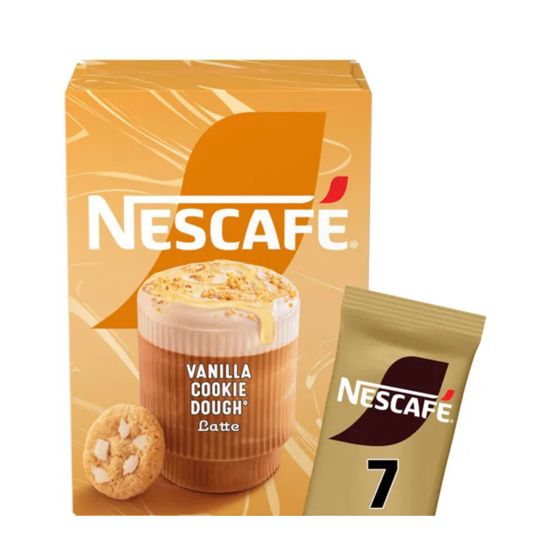 Nescafe Vanilla Cookie Dough Latte Sachets 7 x 19.5g